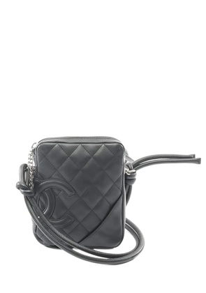 CHANEL Pre-Owned 2003-2004 Cambon quilted leather shoulder bag - Black
