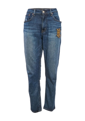 Lauren Ralph Lauren logo-embroidered jeans - Blue