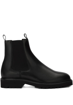 Bally elastic-panel leather boots - Black