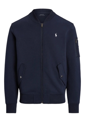 Polo Ralph Lauren zip-up embroidered bomber-style sweatshirt - Blue