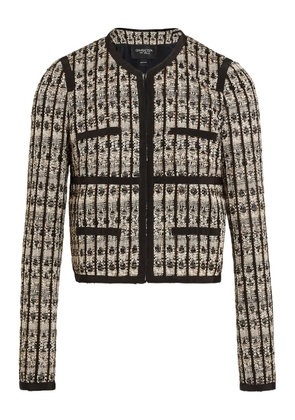 Giambattista Valli optical bouclé-tweed jacket - Black