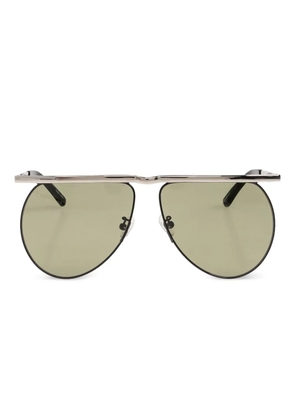 The Attico browline sunglasses - Silver