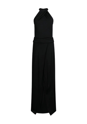 LIU JO draped halter-neck dress - Black