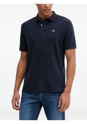 Gant logo-embroidery polo shirt - Blue