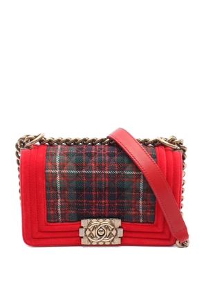 CHANEL Pre-Owned 2013-2014 small Boy Chanel shoulder bag - Red