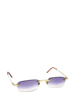 Cartier 2010s rimless sunglasses - Gold