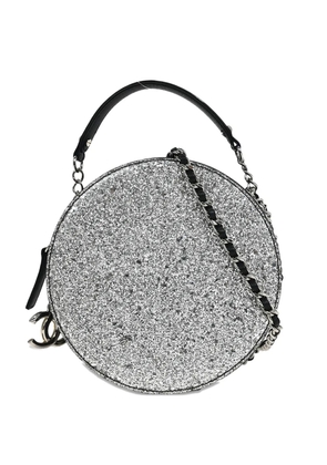 CHANEL Pre-Owned 2017-2018 round-shape chain tote bag - Silver