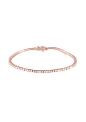 LB Exclusive 14K rose gold diamond tennis bracelet - Pink
