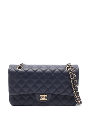 CHANEL Pre-Owned 2021-2022 Double Flap chain-strap shoulder bag - Blue