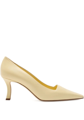 Manolo Blahnik 70mm pointed toe moiralo pumps - Yellow