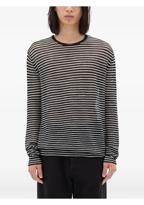 Ann Demeulemeester Racin striped sweater - Black