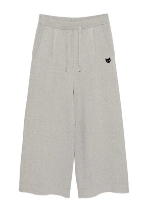 SONGZIO panther-embroidered trousers - Grey