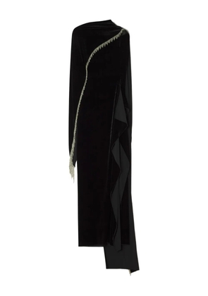 Lanvin draped embellished dress - Black