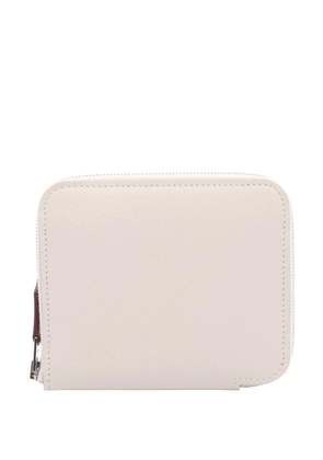 Hermès Pre-Owned 2023 Epsom Azap Silk'In Round Wallet small wallets - White