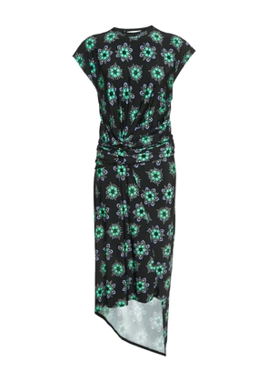 Paco Rabanne Pre-Owned floral-print jersey dress - Black