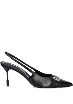 MSGM slingback leather pumps - Black