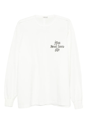 Undercover long-sleeve graphic-print T-shirt - White