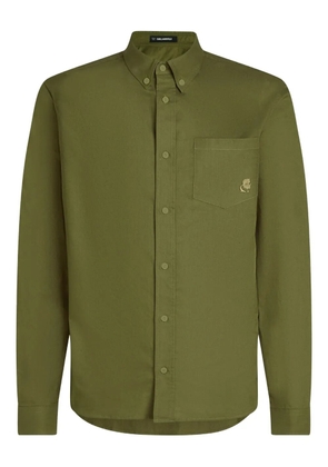 Karl Lagerfeld logo-embroidered shirt - Green