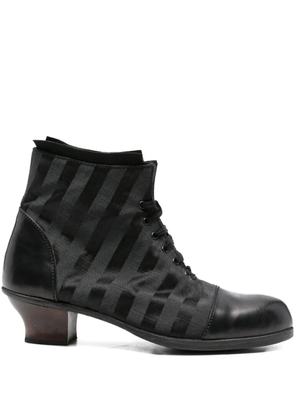 Munoz Vrandecic 45mm striped lace-up boots - Black