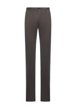 Incotex cotton straight-leg trousers - Brown