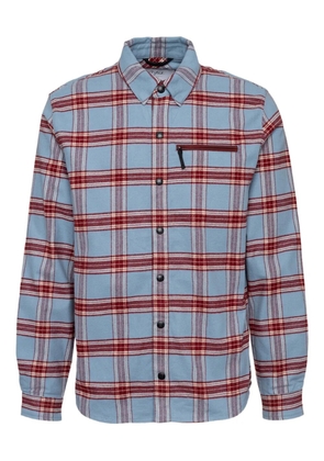 Aztech Mountain Loge Peak check zip ski shirt - Blue