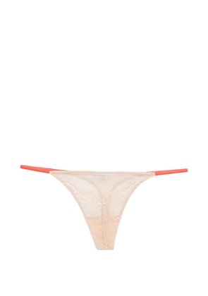 Patrizia Pepe lace thong - Neutrals