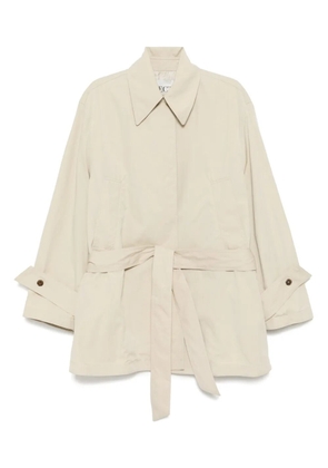 Recto short trench coat - Neutrals