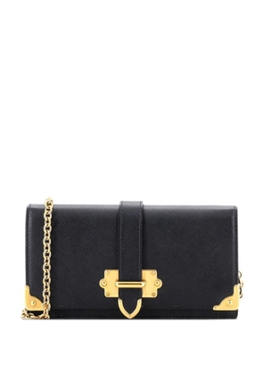 Prada Pre-Owned Cahier Saffiano Leather Mini crossbody bag - Black