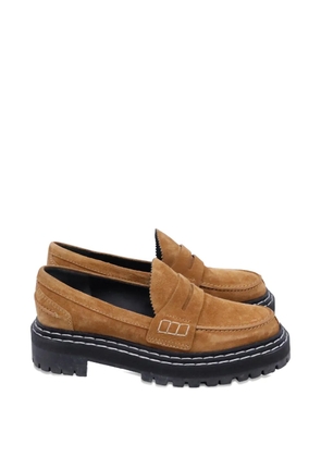Proenza Schouler penny-detail loafers - Brown