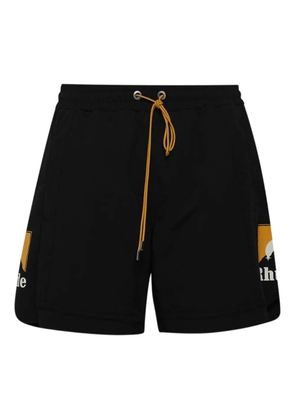 RHUDE Moonlight Logo drawstring shorts - Black