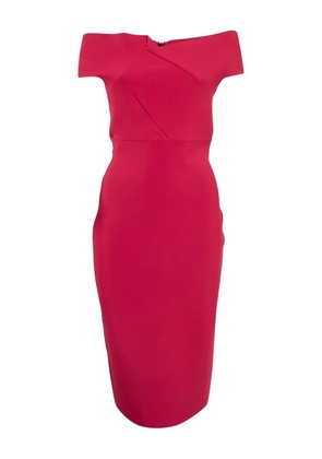 Roland Mouret off-shoulder dress - Red
