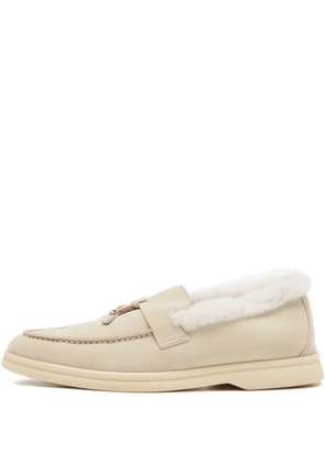 Loro Piana Pre-Owned shearling loafers - Grey