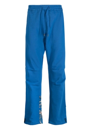 Maharishi dragon-print cotton trousers - Blue