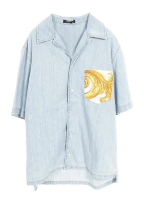 Versace Pre-Owned 2010s denim short-sleeve shirt - Blue