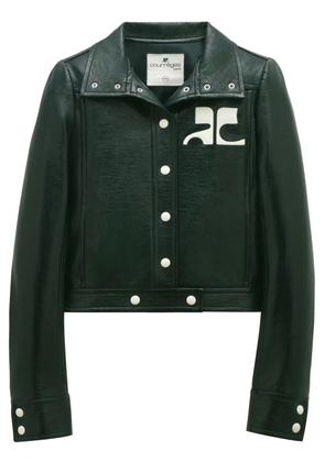 Courrèges Reedition vinyl jacket - Green