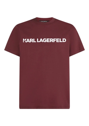 Karl Lagerfeld logo-print T-shirt - Red