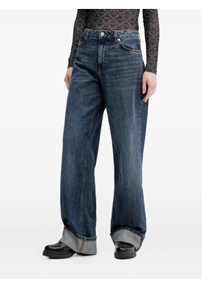 HUGO cuffed-hems cotton jeans - Blue