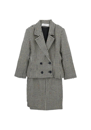 Givenchy Pre-Owned 1990-2000s houndstooth skirt suit - Black