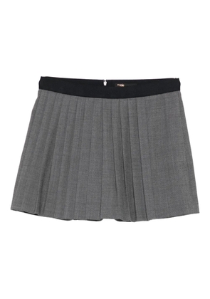 Maje box-pleated skirt - Grey
