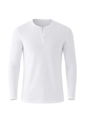 PATRICK ASSARAF long-sleeve polo shirt - White