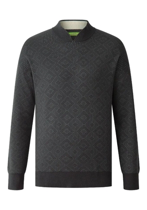 Shanghai Tang jacquard-pattern sweater - Grey