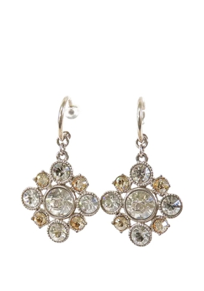 CHANEL Pre-Owned 2012 CC Silver Plated Crystal Dangle Earrings costume earrings