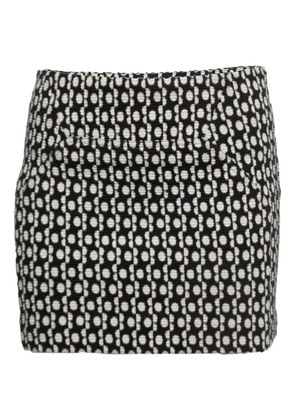 Diane Von Furstenberg Vintage jacquard mini skirt - Black