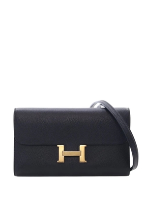 Hermès Pre-Owned 2020 Epsom Constance Long To Go Wallet crossbody bag - Black