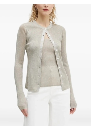 A.L.C. metallic-knit ribbed tank top - Neutrals