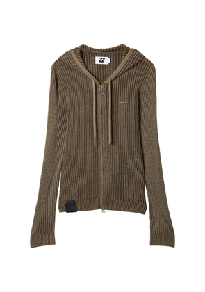 izzue zip hoodie - Brown