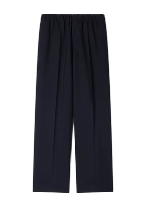 SANDRO elasticated-waist wide-leg trousers - Blue