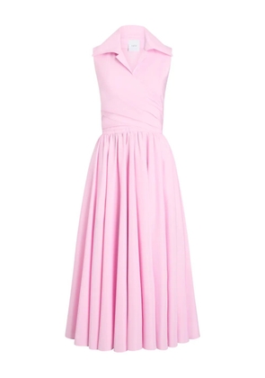 Patou draped midi dress - Pink