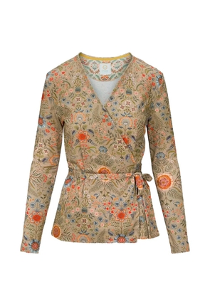 PIP STUDIO Teagan floral tie-fastening cardigan - Neutrals