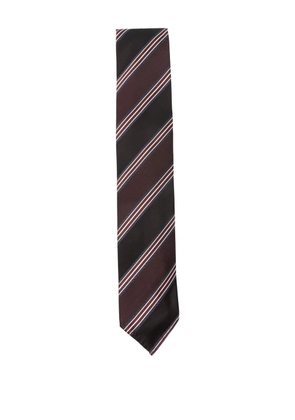 Lardini striped tie - Brown